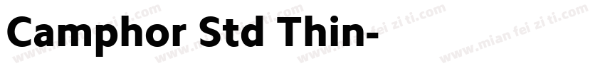 Camphor Std Thin字体转换